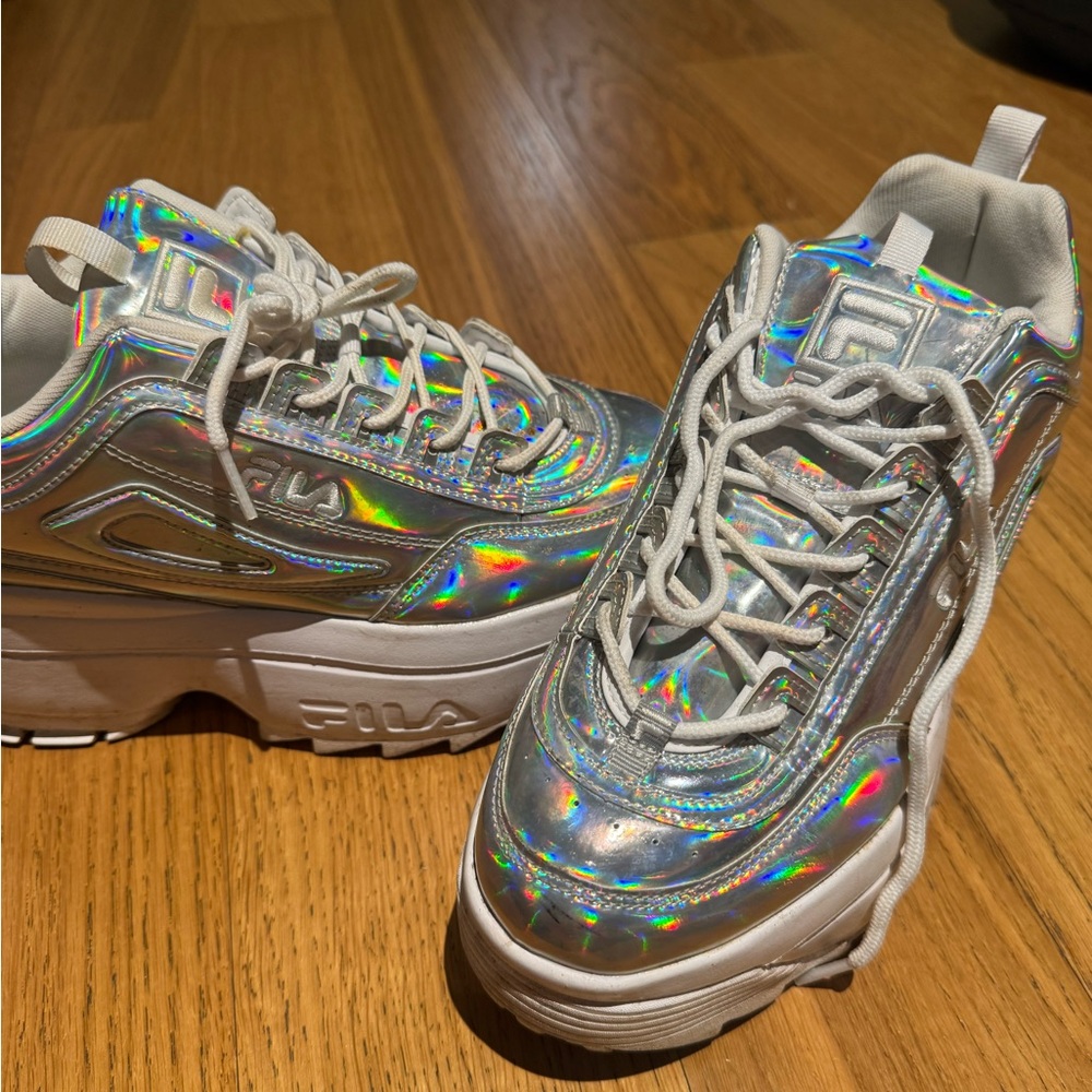 Fila Silver Holographic Women's Sneakers
